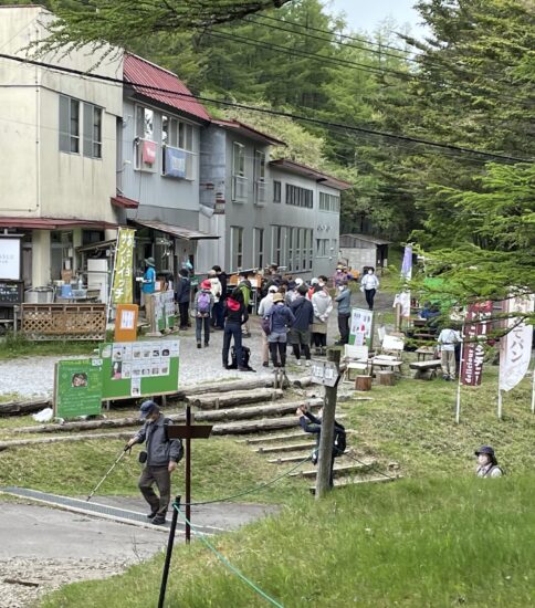 大混雑の入笠山